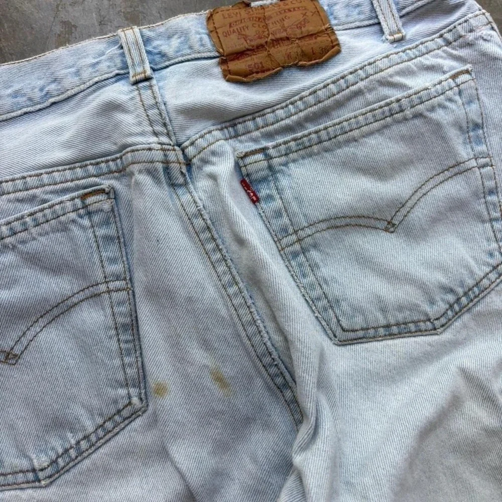 Vintage Made in USA 501 Light Wash Denim Jeans